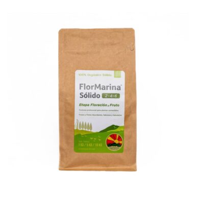 FlorMarina Sólido 1kg- Fertilizante Orgánico para Etapa Floración y Frutos
