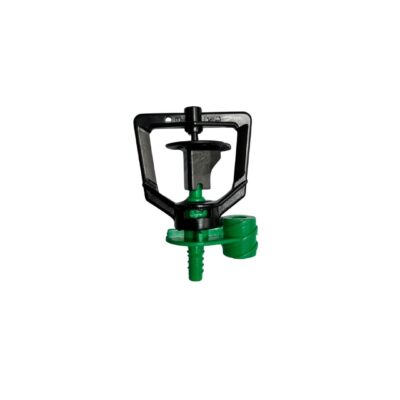 Cabeza de aspersor con entrada a tubín 4/7 – 60 a 80 LPH – Boquilla 1.2 mm – Color verde