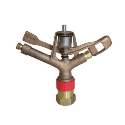 Aspersor de Bronce 1" – Alcance de 35 a 45 m